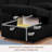 U-Shaped Sleeper Sectional Sofa with Pull Out Bed, Upholstered Sofa Bed Couch with Storage Chaise&Storage Armrest-2047514158