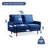 Nakeitha Fabric 56.7'' Reception Loveseat-972596652