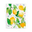 Plaque murale jardin citrons avec fleurs pastel, design par Lanie Loreth