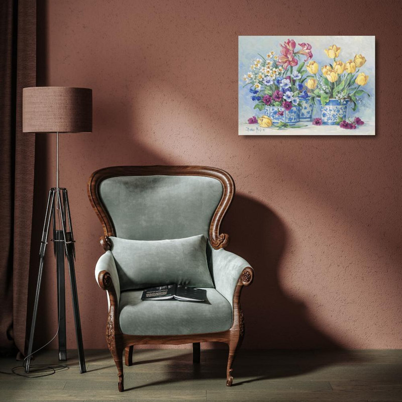 Jardin printanier II, H 13 po x l 18 po
