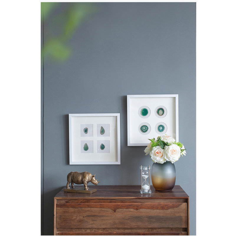 S/2 15.57x1.2x15.7" Shadow Box Wall Décor