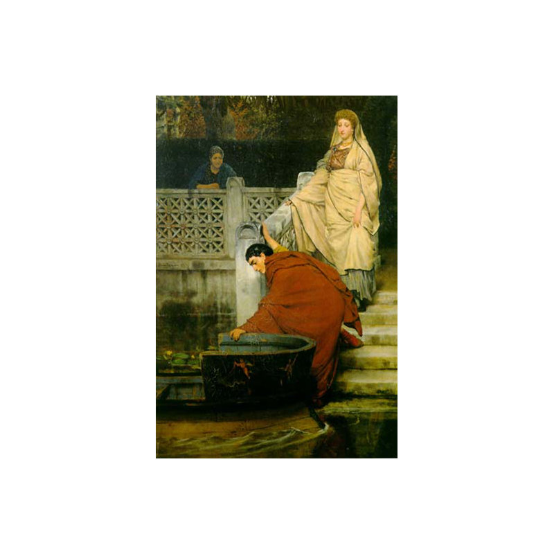 " Boating " by Sir Lawrence Alma-Tadema, 42" H x 28" W x 1.5" D