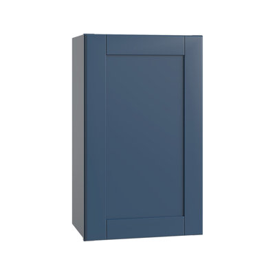 Gallery Now 18 W x 12 D x 30 H Ready-to-Assemble MDF Shaker Standard Wall Cabinet in Navy
