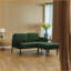 Canapés-lits: Moderne en forme de L à 2 places avec repose-pieds, polyester vert sauge, pour petit salon chambre bureau | Vert sauge | En forme de L-1985229976-1985229977-1985229979