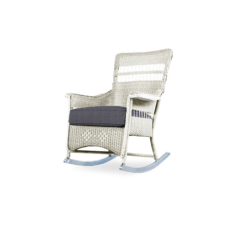 Nantucket Outdoor Rocker Chair, Beach Navy, Linen