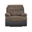 Chaise de salon inclinable électrique intelligente avec DEL et USB, tissu rayé respirant, capacité de poids de 400 lb
