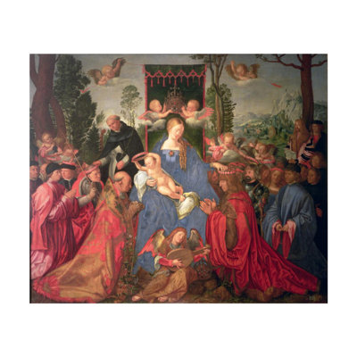 Guirlande de roses, retable par Albrecht Dürer - Estampe numérique