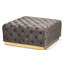 90cm Wide Velvet Tufted Square Solid Colour Cocktail Ottoman-1112306412