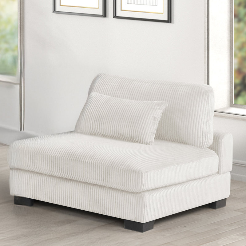 Fauteuil modulaire Minsky crème, Crème, crème