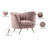 Margo 43" Wide Tufted Velvet Barrel Chair-1991124750