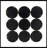 Halit Metal Round Mirror