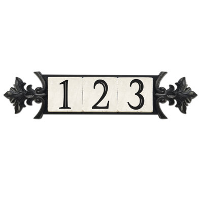 Plaque d'adresse murale 1 ligne Victoria