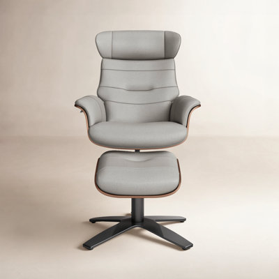 Dillon Genuine Leather Swivel Recliner