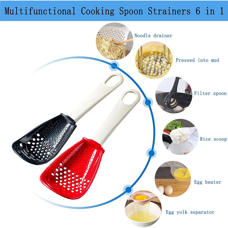 Cuillère de cuisine multifonctionnelle 6-en-1