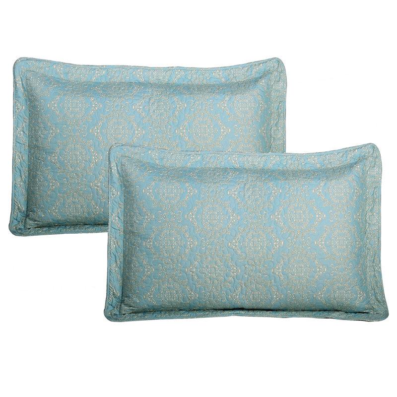 Garlington Modern & Contemporary Polyester Damask Quilt