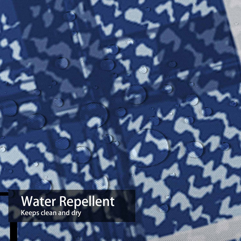 Rideau de douche quadrillé en denim délavé quadrillé avec 12 crochets Grid, L 72 po x l 84 po