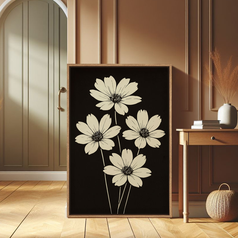 Art mural encadré, rétro, antique, classique pour chambre à coucher , H 36 po x l 24 po, Naturel