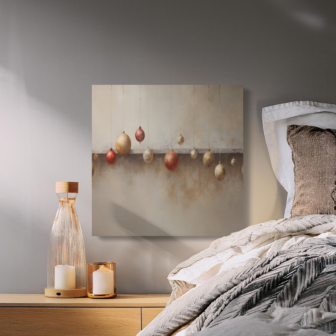 Festive Christmas Holiday Canvas Wall Art