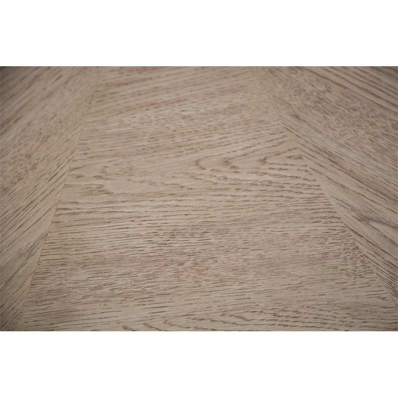 1 table basse de style moderne avec roulettes attachées avec rangement ouvert et structure en bois d'hévéa finition chêne (table incluse seulement)