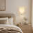 1- Light Dimmable 9.7'' W Milky Glass Wall Sconce
