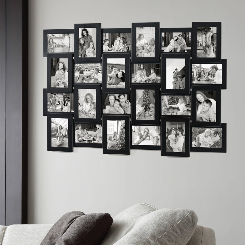 Dubenko Black Wooden Picture Frame with Mat