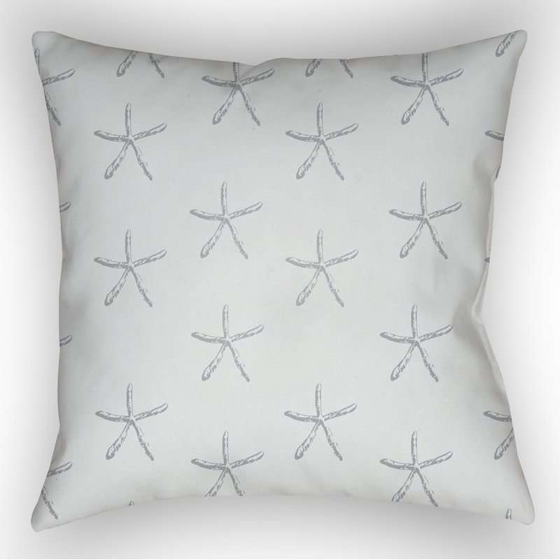 Outdoor Throw Pillow, 20" H x 20" W x 4" D, Dark Blue