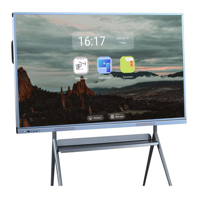 JYXCN 55" 4K Smart Board Touch Pro Dual OS Conference Wireless Interactive Whiteboard for Classroom Office(Include Wall Mount)