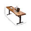 Bureau rectangulaire à hauteur réglable en bois massif-749751994