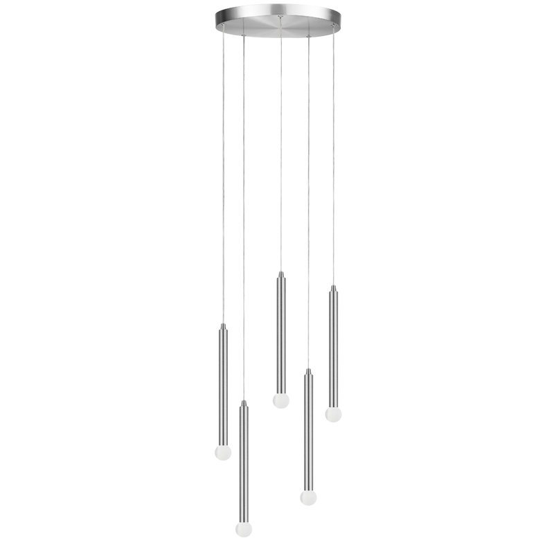 Sanya 5 Light Multi Pendant, Polished Chrome