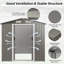 6 ft. 5 in. W x 4 ft. 7 in. D Galvanized Steel Vertical Storage Shed