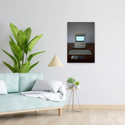 Pomme Macintosh, art de bureau classique, art contemporain abstrait
