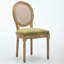 Ensemble de 2 chaises d'appoint avec dossier en rotin et pieds robustes-2061847305