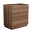 Armoire de meuble-lavabo 30 po sans lavabo, lavabo en bois moderne avec 2 tiroirs, brun et élégant