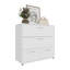 Commode, 4 tiroirs, 4 pieds, blanc