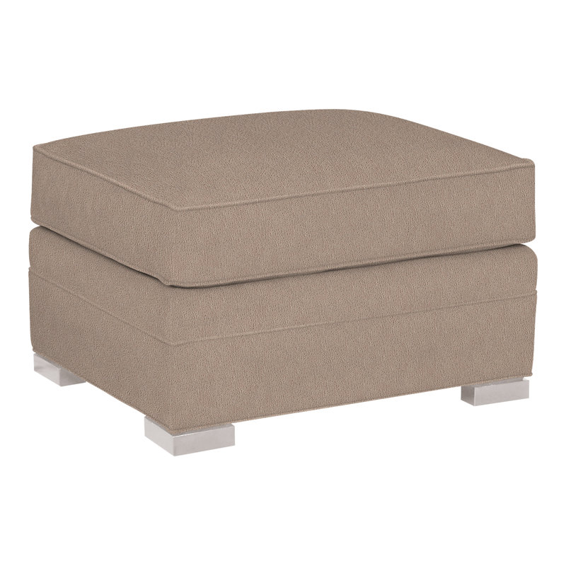 Davidson 28" Ottoman, Dove Gray, Navada Mushroom