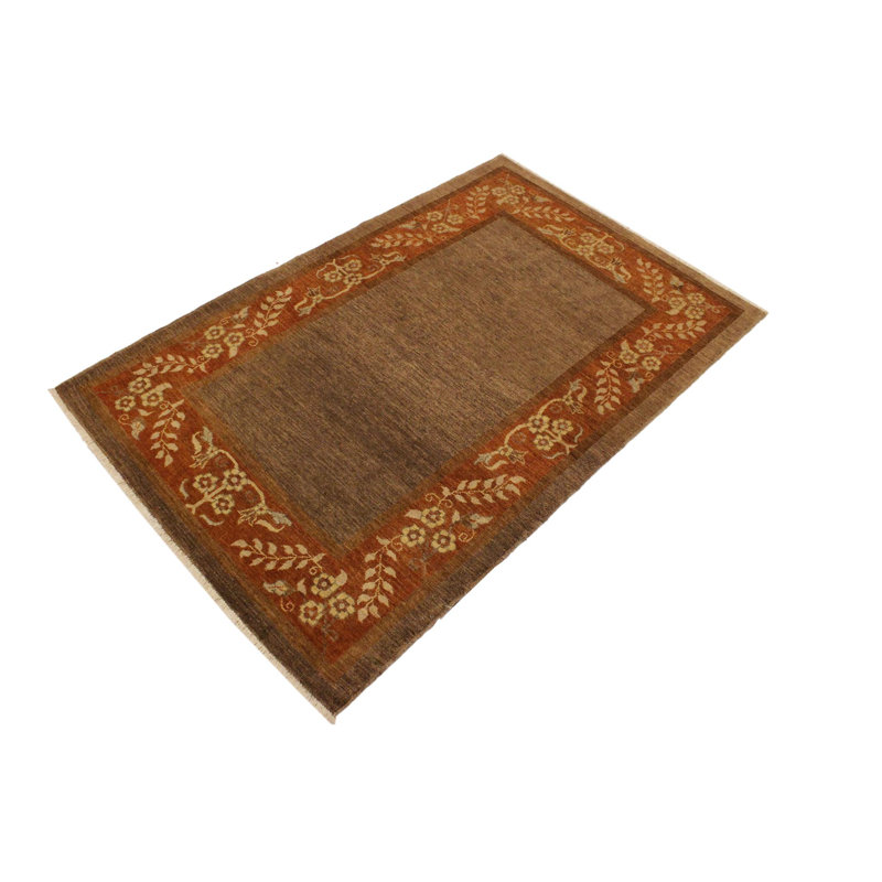 Abigale One-of-a-Kind 4'1" x 5'9" 1960s Area Rug in Brown/Rust