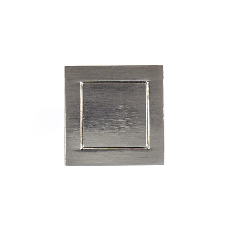 Poignée carrée de longueur 15/16 po Expression, l 0,7 po, Nickel brossé