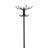 Black 12-Hook Coat Rack