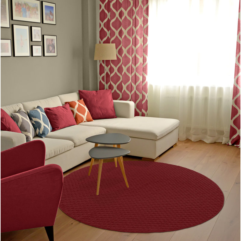 Tapis rouge Alay Chili Pepper, Rond 60 po