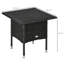 Outsunny Rattan Side Table Outdoor Coffee Table Patio Garden-1119495402