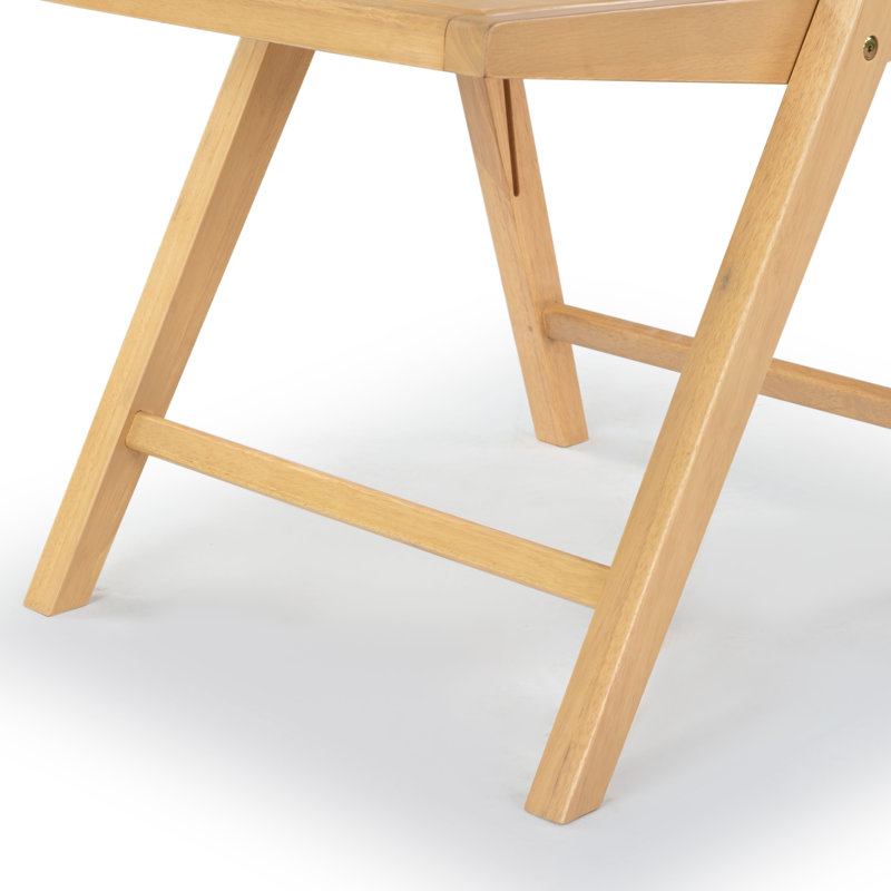 Chaise pliante en bois Jacie, Chêne