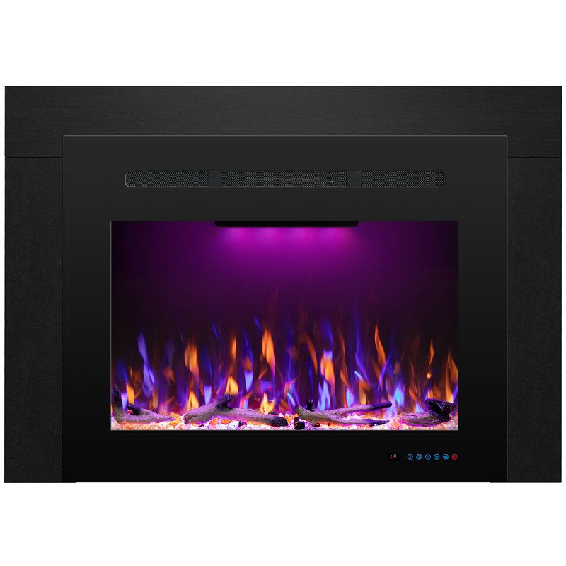 Aeric Electric Fireplace Insert With Trim Kit, 32.11"H x 44.55"W x 8.24"D