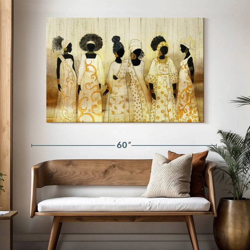 Leisha Six Queens, 34" H x 51" W
