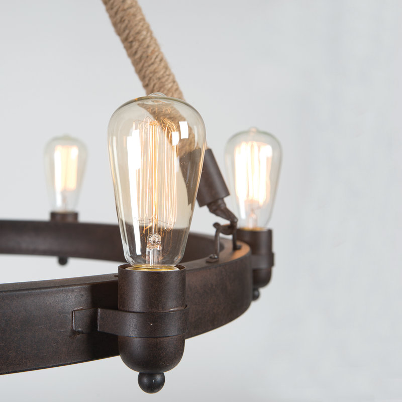 Lustre style chandelier 6 lumières Isabella