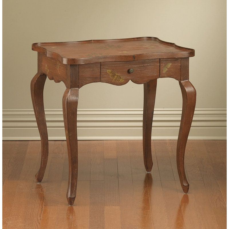 Tray Top End Table with Storage