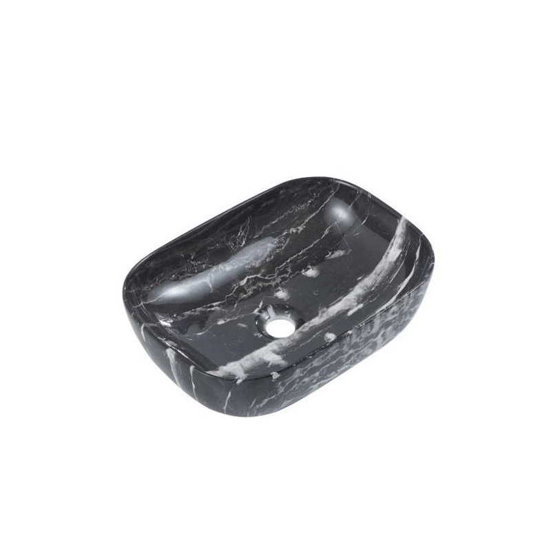 Ivy Bronx Cordrey 455mm L x 325mm W Ceramic Oval Sink, Black