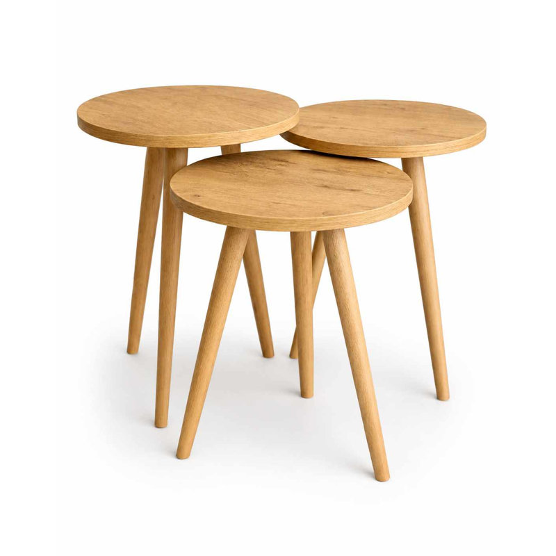 Table gigogne (3 pièces), Natural