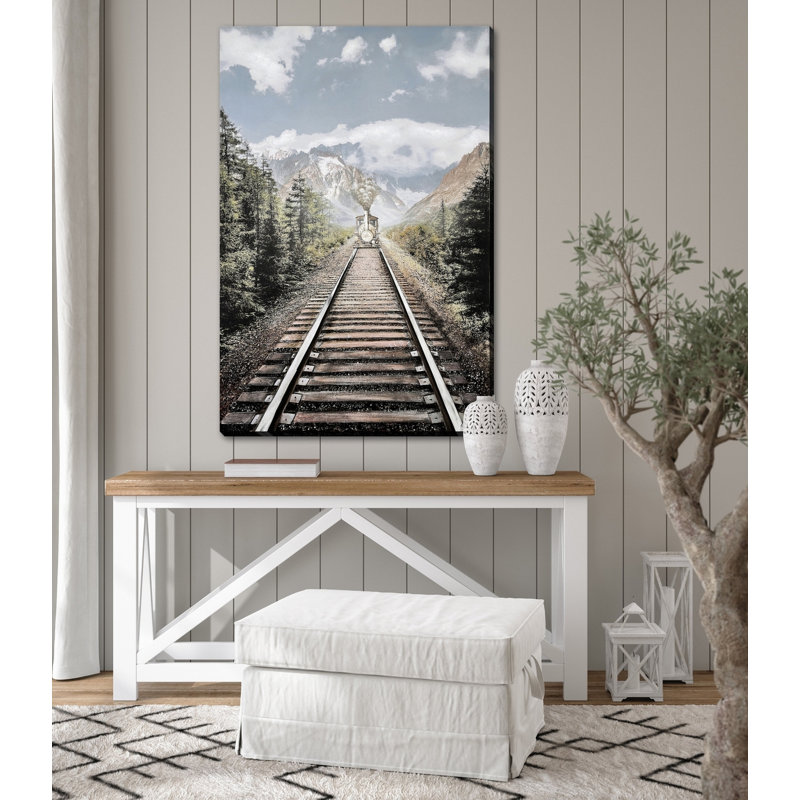 Mountain Tracks Canvas Wall Art