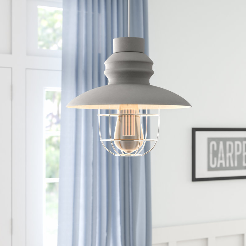 Penglai 26.5cm H Metal Novelty Pendant Shade ( Spider ), 4W ES E27, Grey