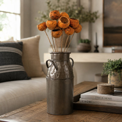 Weathered Iron Jar Large